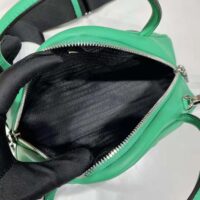 Prada Women Leather Prada Triangle Bag-Green (1)