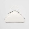 Prada Women Leather Prada Triangle Bag-White