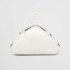 Prada Women Leather Prada Triangle Bag-White