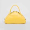 Prada Women Leather Prada Triangle Bag-Yellow