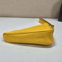 Prada Women Leather Triangle Leather Pouch-Yellow (1)