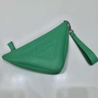 Prada Women Leather Triangle Leather Pouch-green (1)