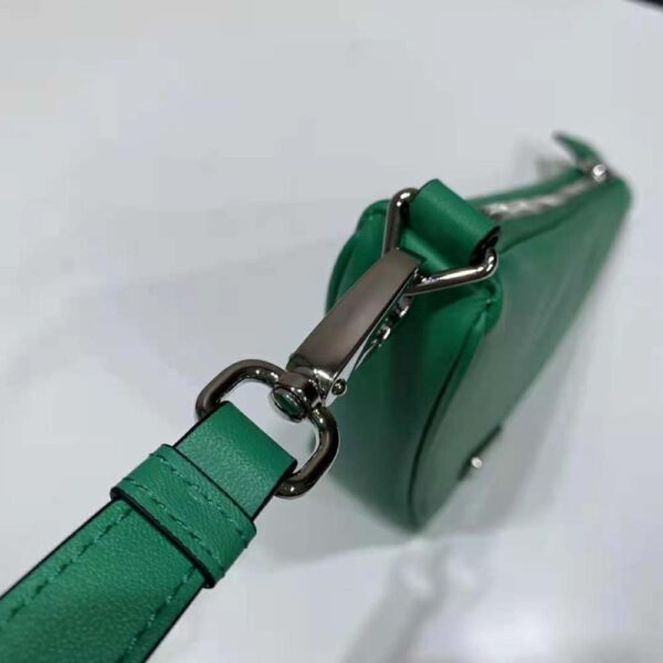 Prada Women Leather Triangle Leather Pouch-green (6)
