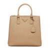 Prada Women Medium Prada Galleria Saffiano Leather Bag-Sandy