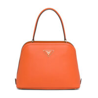 Prada Women Medium Saffiano Leather Prada Matinee Bag-Orange