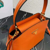 Prada Women Medium Saffiano Leather Prada Matinée Bag-orange (1)