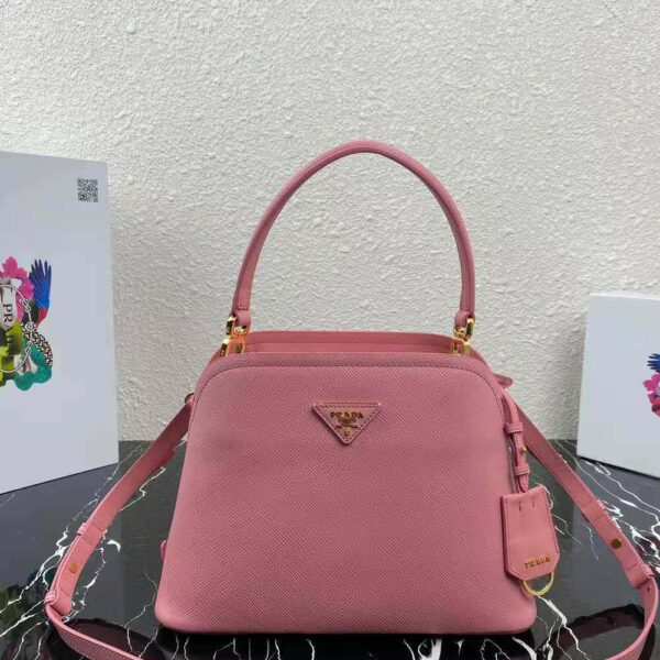 Prada Women Medium Saffiano Leather Prada Matinée Bag-pink (2)