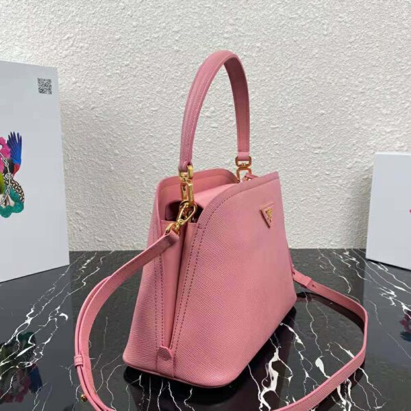 Prada Women Medium Saffiano Leather Prada Matinée Bag-pink (4)