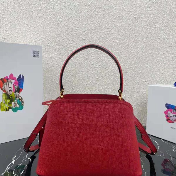 Prada Women Medium Saffiano Leather Prada Matinée Bag-red (3)