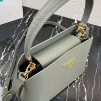 Prada Women Medium Saffiano Leather Prada Matinée Bag-silver (0)