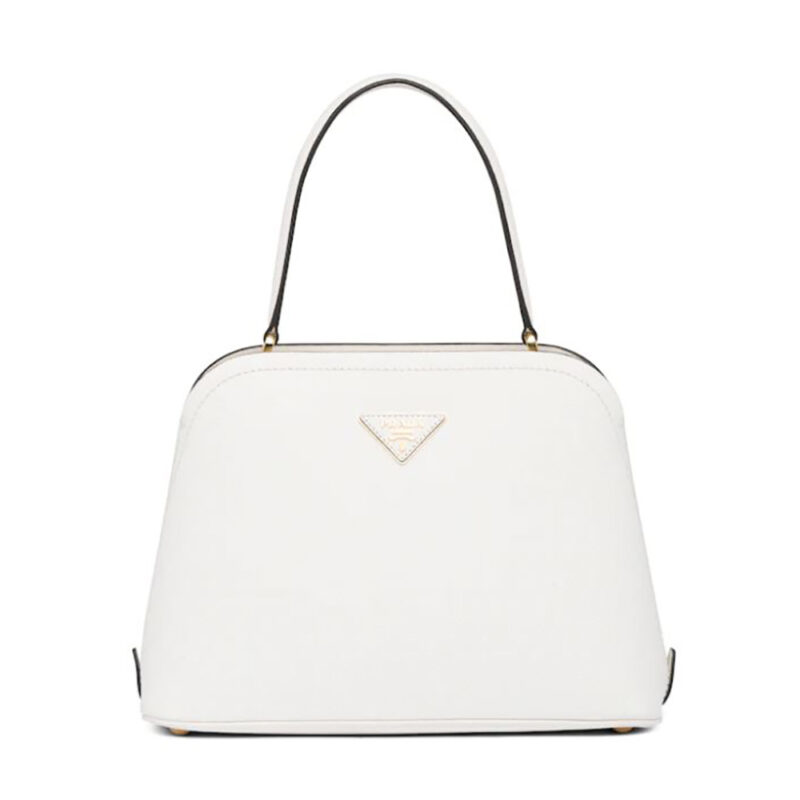 Prada Women Medium Saffiano Leather Prada Matinee Bag-White