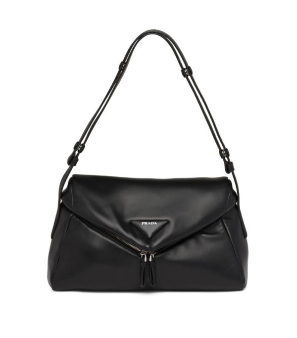Prada Women Padded Nappa Leather Prada Signaux Bag-black (1)