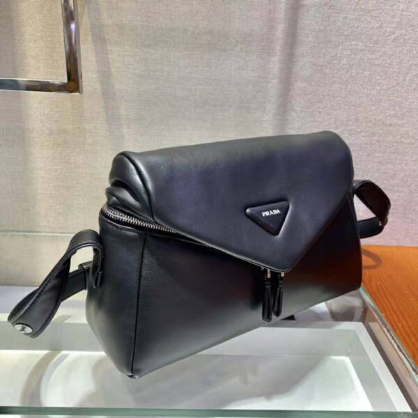 Prada Women Padded Nappa Leather Prada Signaux Bag-black (5)