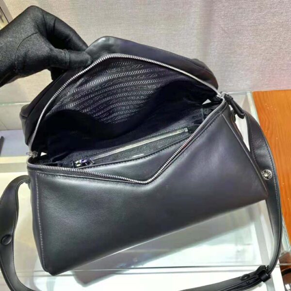Prada Women Padded Nappa Leather Prada Signaux Bag-black (8)