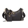 Prada Women Prada Re-Edition 2005 Saffiano Leather Bag-Black