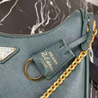 Prada Women Prada Re-Edition 2005 Saffiano Leather Bag-dark green (1)