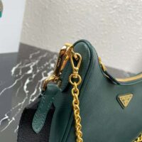 Prada Women Prada Re-Edition 2005 Saffiano Leather Bag-dark green (1)