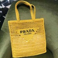 Prada Women Raffia Tote Bag-yellow (1)