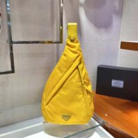 Prada Women Re-Nylon and Leather Backpack-Yellow (1)