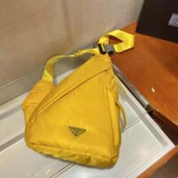 Prada Women Re-Nylon and Leather Backpack-Yellow (1)