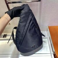 Prada Women Re-Nylon and Leather Backpack-black (1)