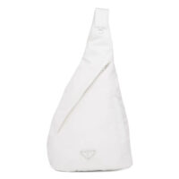 Prada Women Re-Nylon and Leather Backpack-white (1)