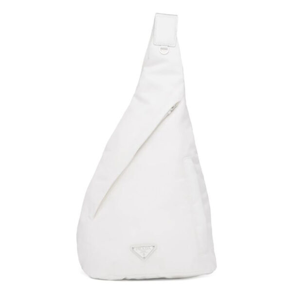 Prada Women Re-Nylon and Leather Backpack-white (1)