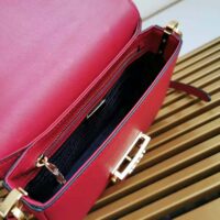 Prada Women Saffiano Leather Prada Emblème Bag-red (1)