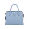 Prada Women Saffiano Leather Prada Monochrome Bag-Blue