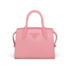 Prada Women Saffiano Leather Prada Monochrome Bag-Pink