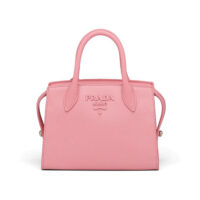 Prada Women Saffiano Leather Prada Monochrome Bag-pink (1)