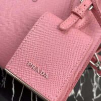 Prada Women Saffiano Leather Prada Monochrome Bag-pink (1)