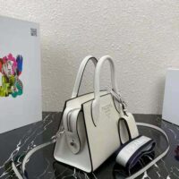 Prada Women Saffiano Leather Prada Monochrome Bag-white (1)