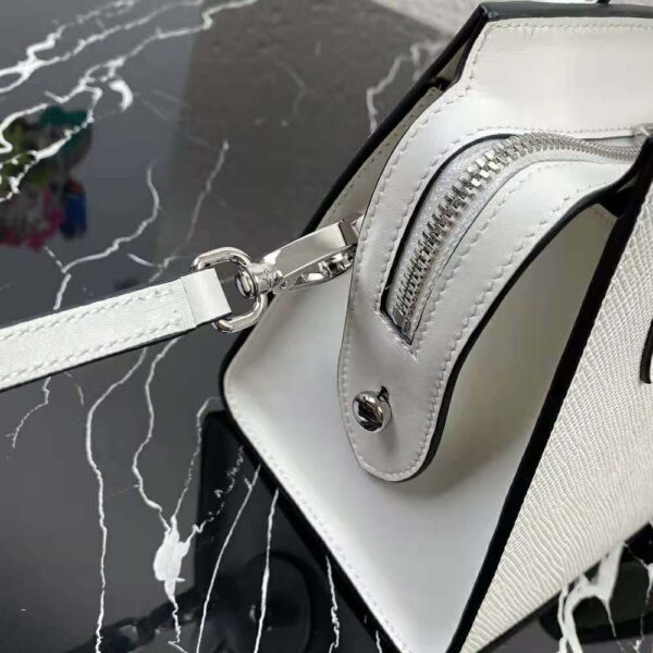 Prada Women Saffiano Leather Prada Monochrome Bag-white (8)