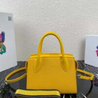 Prada Women Saffiano Leather Prada Monochrome Bag-yellow (1)
