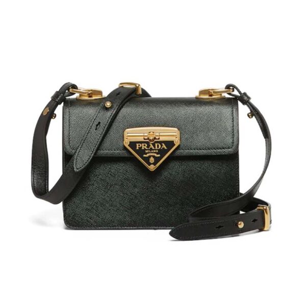 Prada Women Saffiano Leather Prada Symbole Bag-black (1)