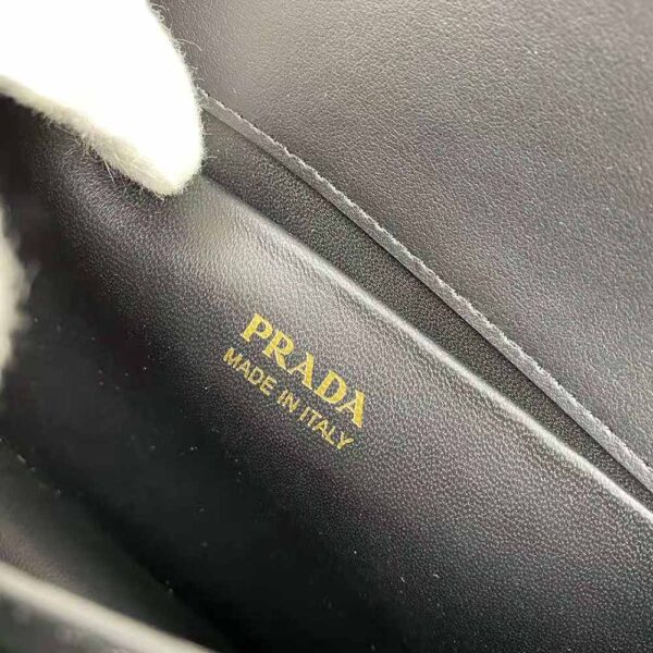 Prada Women Saffiano Leather Prada Symbole Bagblack (10)
