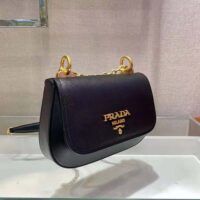 Prada Women Saffiano Leather Shoulder Bag-Black (1)