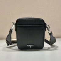 Prada Women Saffiano Leather Shoulder Bag-Black (1)