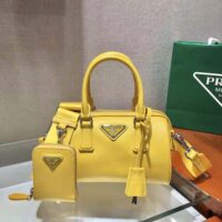 Prada Women Saffiano Leather Top-handle Bag-yellow (1)