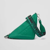 Prada Women Saffiano Prada Triangle Bag-Green (1)