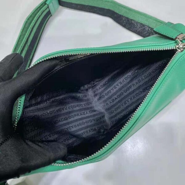 Prada Women Saffiano Prada Triangle Bag-Green (9)