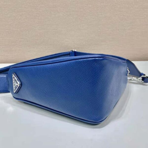 Prada Women Saffiano Prada Triangle Bag-Navy (4)