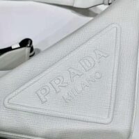 Prada Women Saffiano Prada Triangle Bag-White (1)