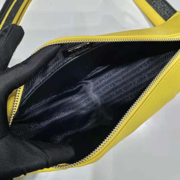 Prada Women Saffiano Prada Triangle Bag-Yellow (7)