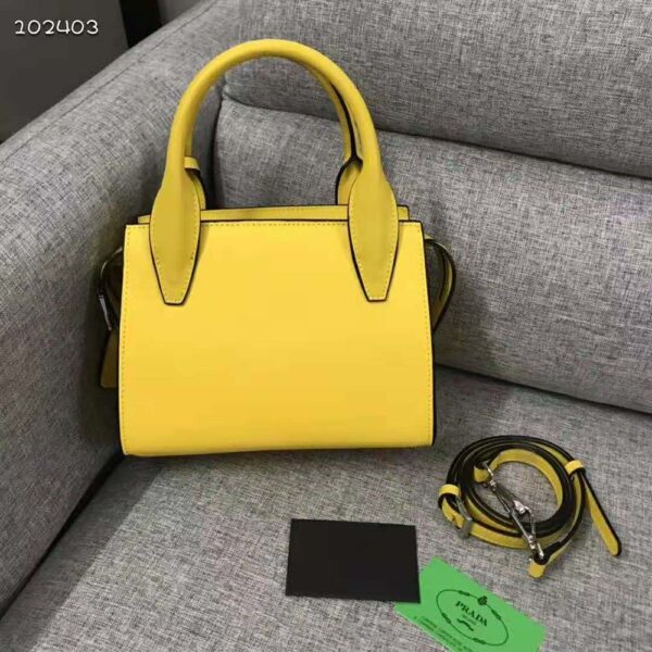 Prada Women Saffiano leather Prada Kristen Handbag-yellow (3)