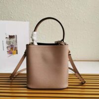 Prada Women Small Saffiano Leather Prada Panier Bag-sandy (1)