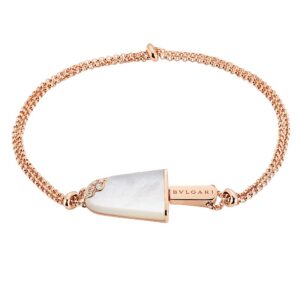 Bvlgari Women BVLGARI BVLGARI Gelati 18 KT Rose Gold Soft Bracelet-White