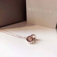 Bvlgari Women Necklace with 18 KT Rose Gold Chain (1)