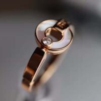 Bvlgari Women Openwork 18 KT Rose Gold Ring (1)